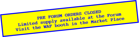 PRE FORUM ORDERS CLOSED